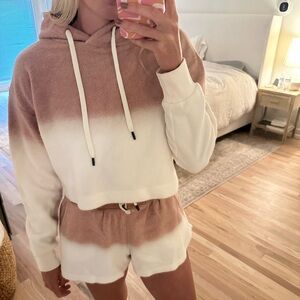 Feat Blanketblend Lounge Set- Cropped Hoodie & Shorts